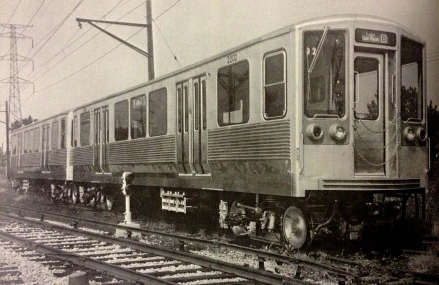 The first cars in the series, 2201 and 2202. Image courtesy of and copyright CTA.