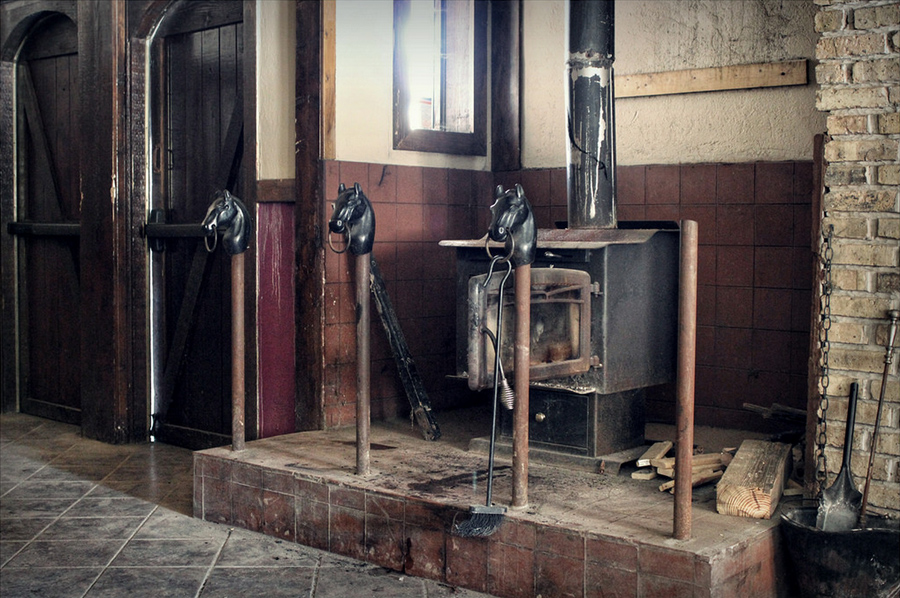 Lobby area, which was a blacksmith shop in the early days of the facility