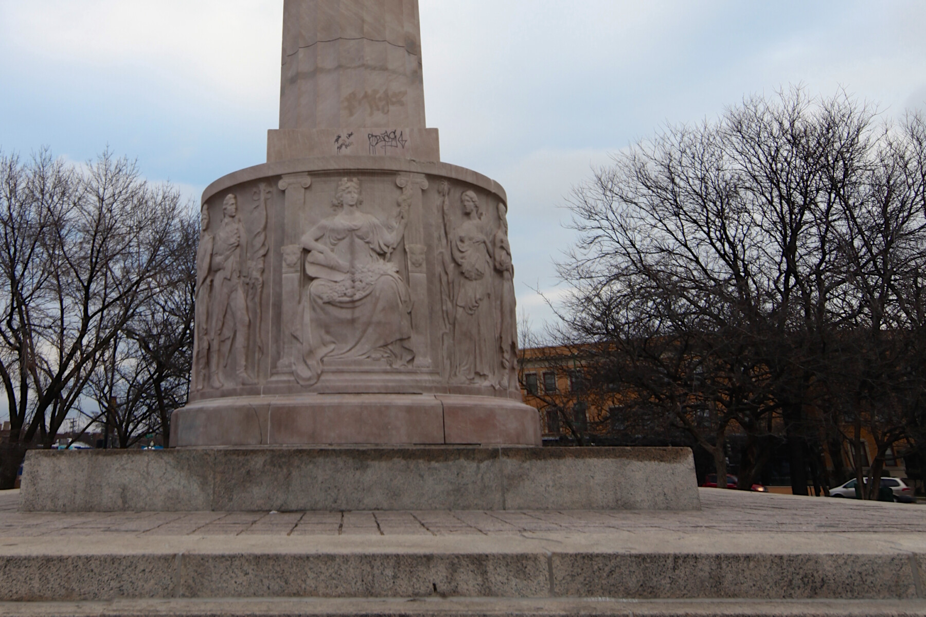 » Eagle Atop the Centennial Monument in Logan Square Chicago Patterns