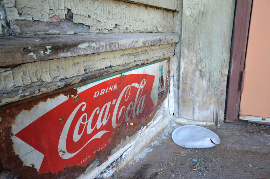 Former Wm. Ruehl's Hall Coca-Cola signage. [Gabriel X. Michael/Chicago Patterns]
